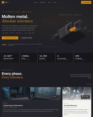 Manufacturing Processes Professional Website Template