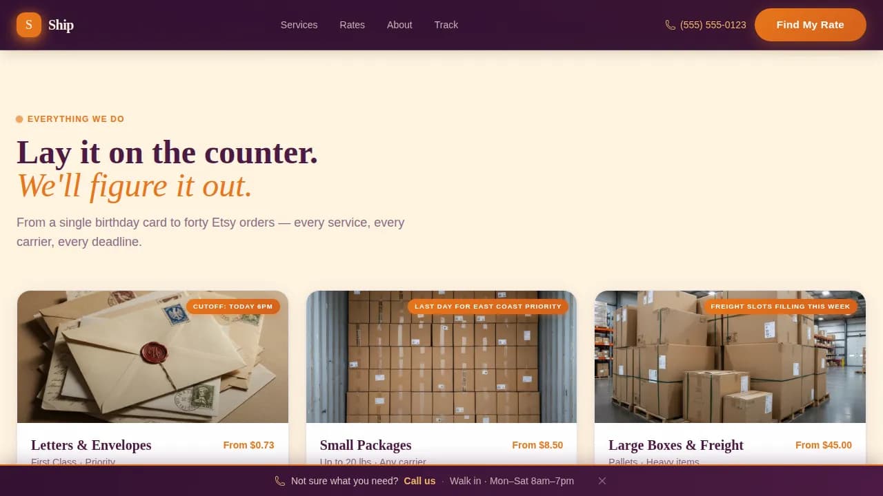Certified Local Brick & Mortar Business Pre-Launch & Coming Soon Website Template