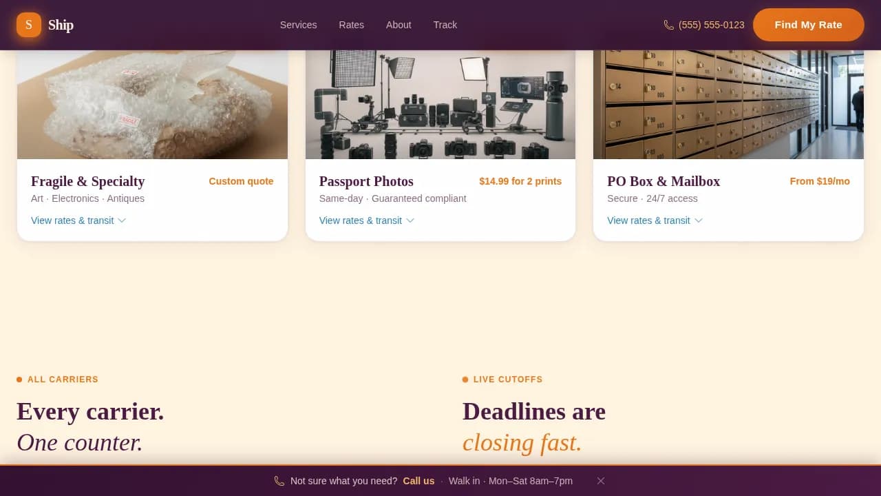 Certified Local Brick & Mortar Business Pre-Launch & Coming Soon Website Template