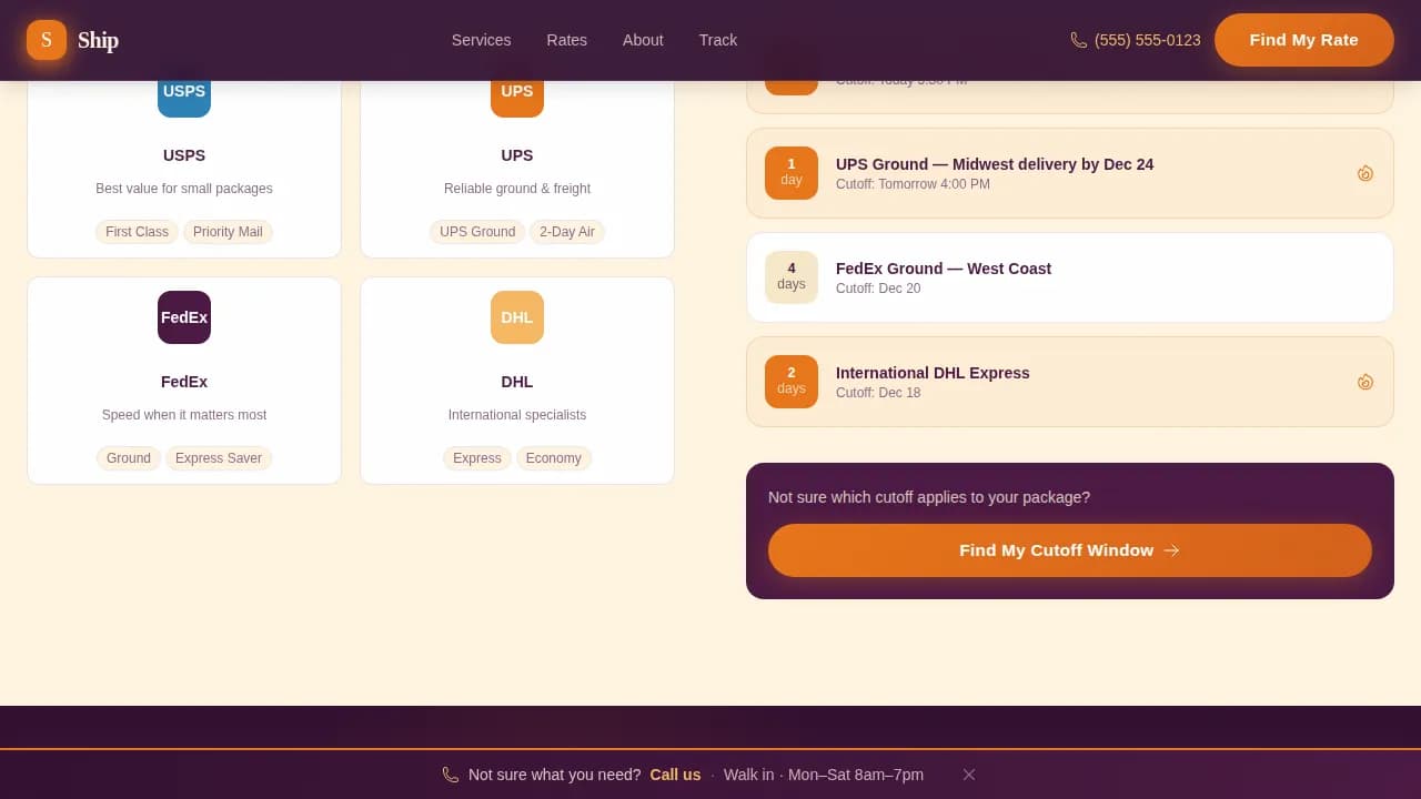 Certified Local Brick & Mortar Business Pre-Launch & Coming Soon Website Template