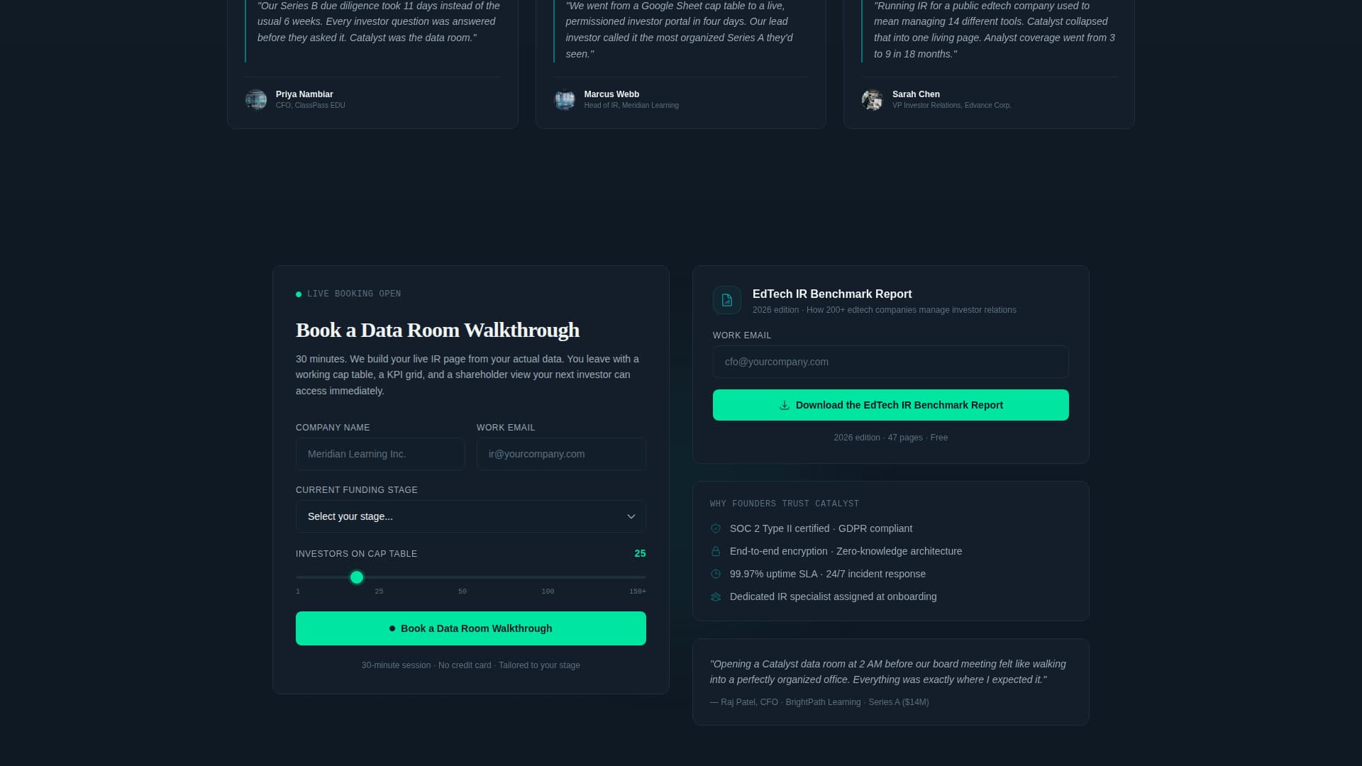 Catalyst - Powerful Edtech Landing Page Template