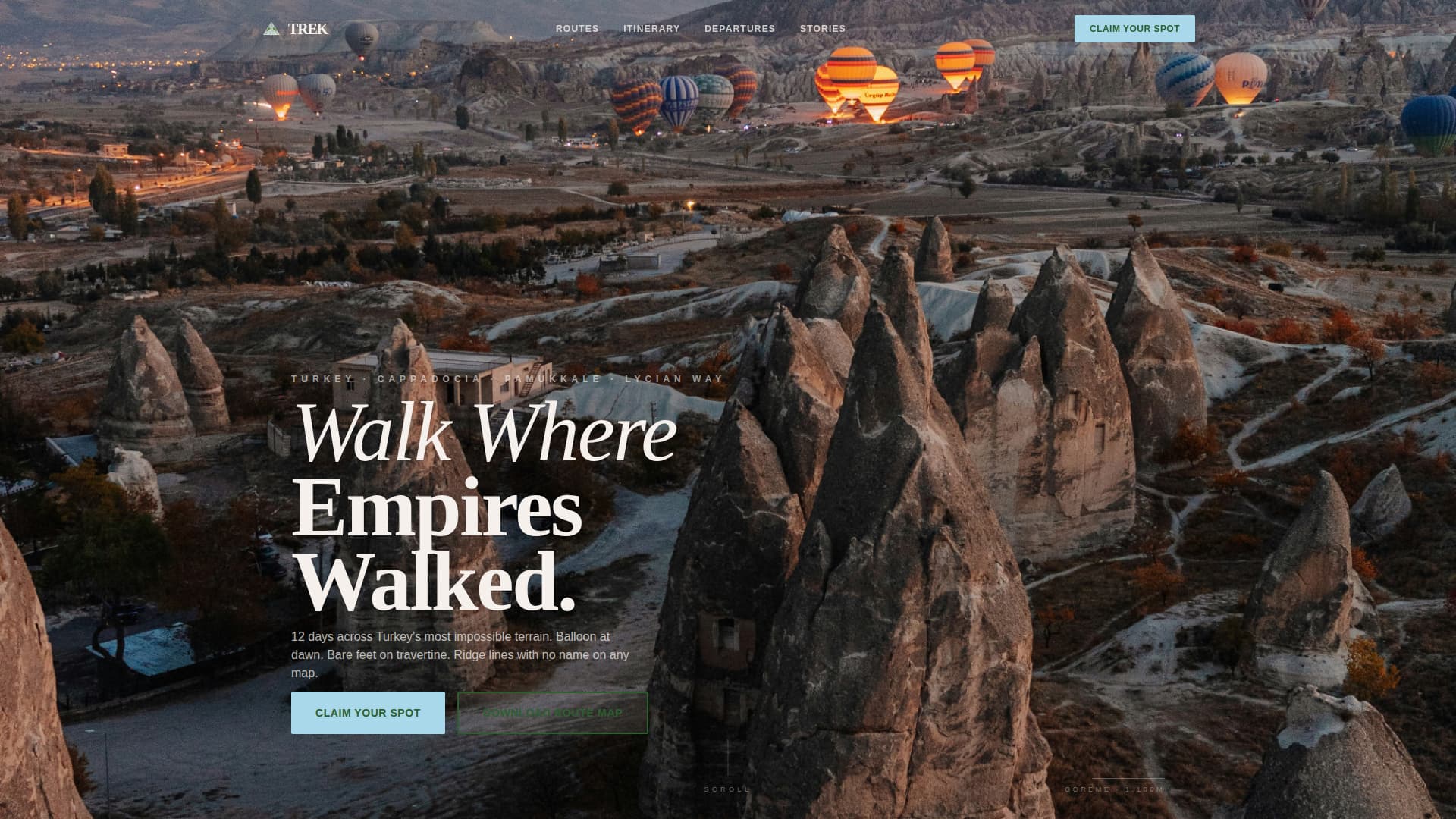 Trek - Breathtaking Adventure Landing Page Template