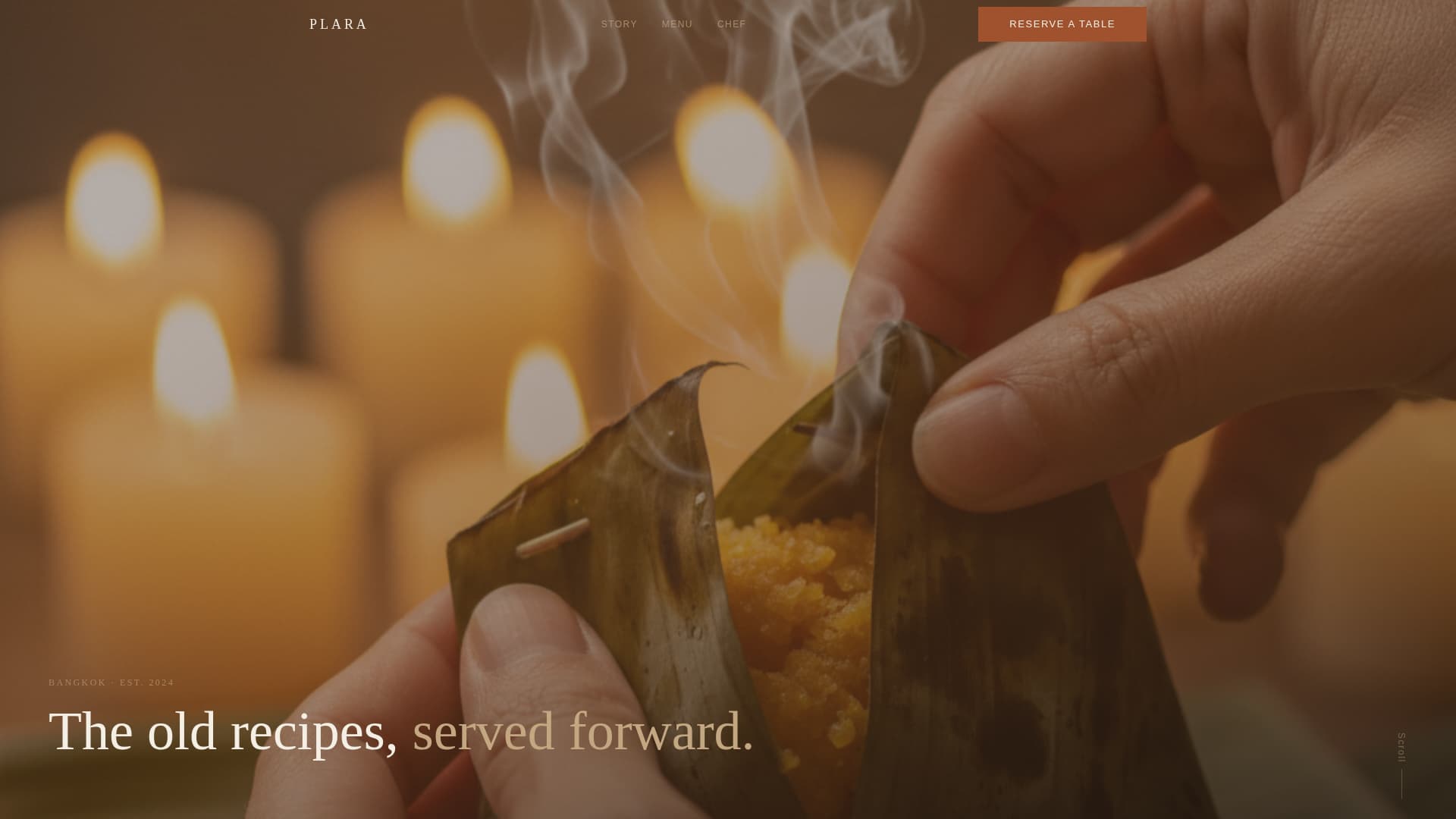 Plara - Artisan Thaidining Landing Page Template