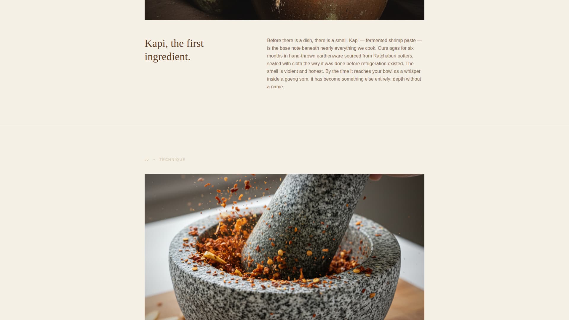 Plara - Artisan Thaidining Landing Page Template
