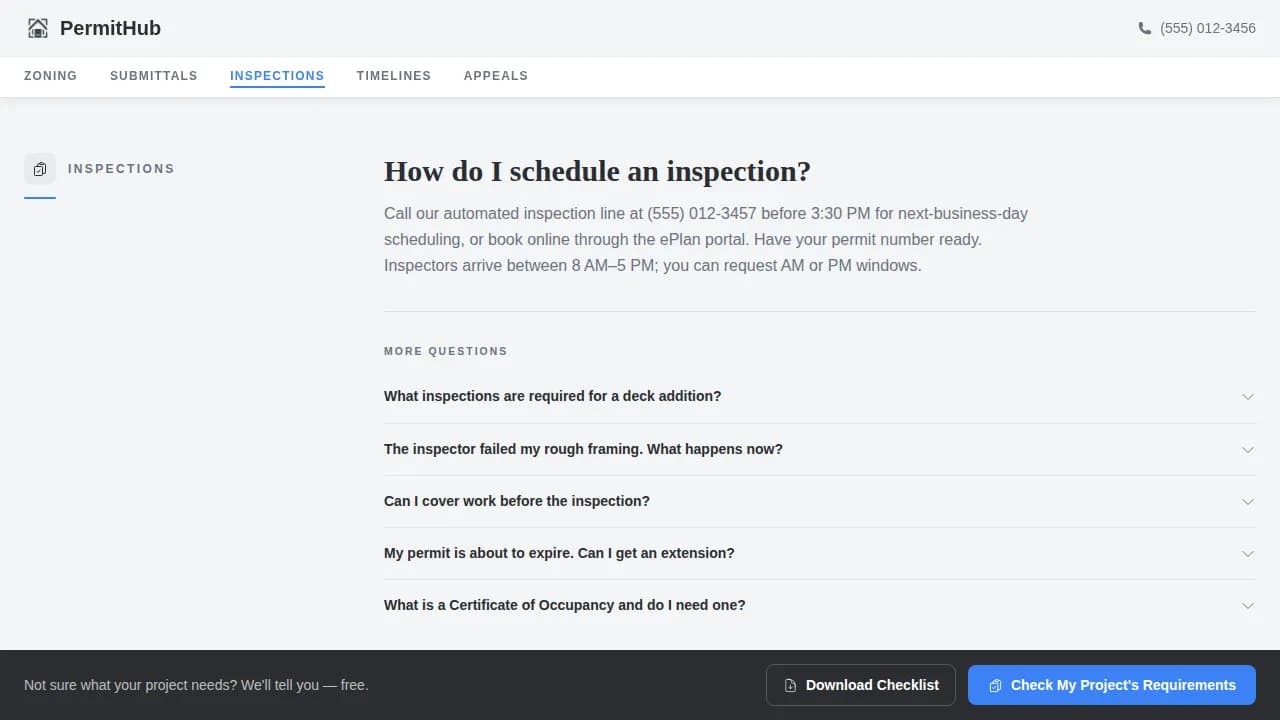 Regulatory & Licensing FAQ & Common Questions Website Template