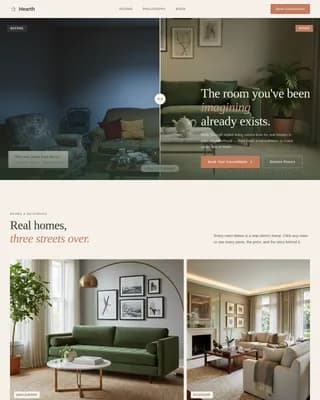Nest — Refined Home Furnishings Landing Page Template