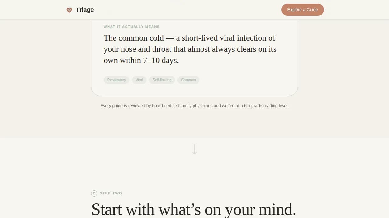 Diagnose — Accessible Primary Care Landing Page Template