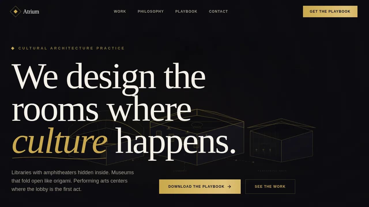Nexus — Visionary Architectural Design Landing Page Template