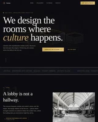Nexus — Visionary Architectural Design Landing Page Template