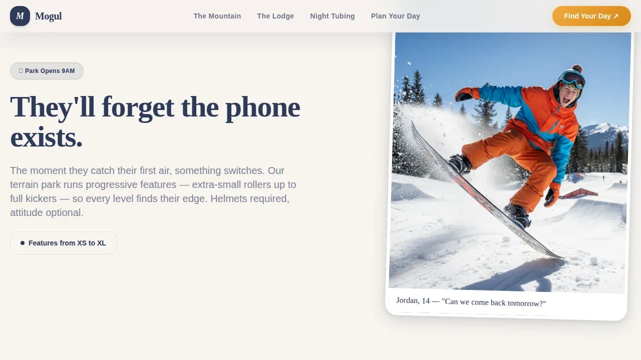 Family Travel & Experience Booking Website Template