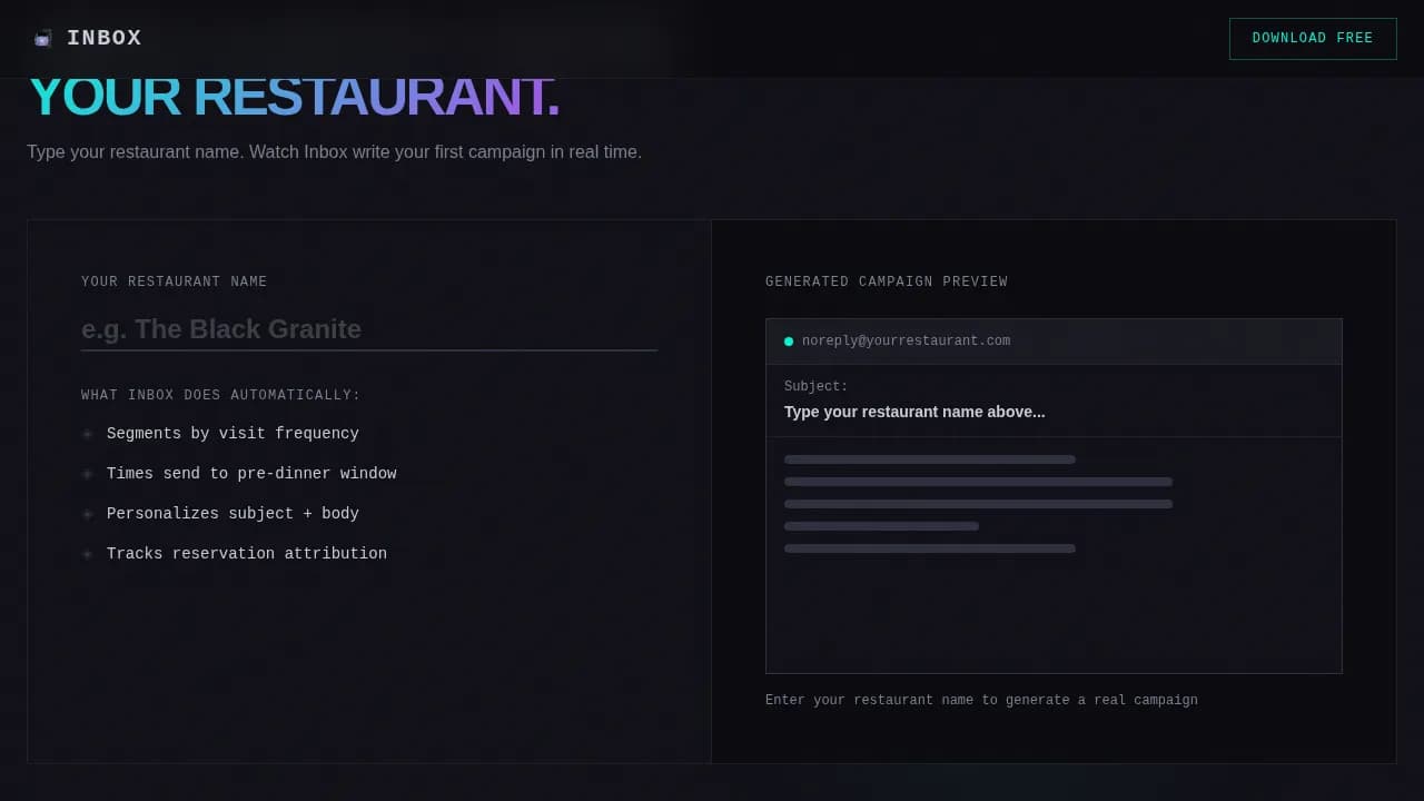 Restaurant Software Comparison Website Template