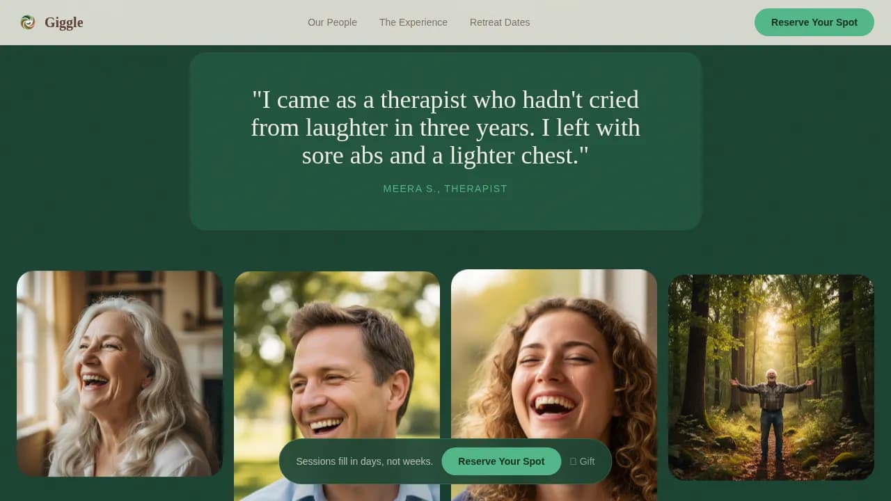 Wellness Modalities Appointment Booking Website Template