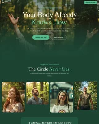 Wellness Modalities Appointment Booking Website Template