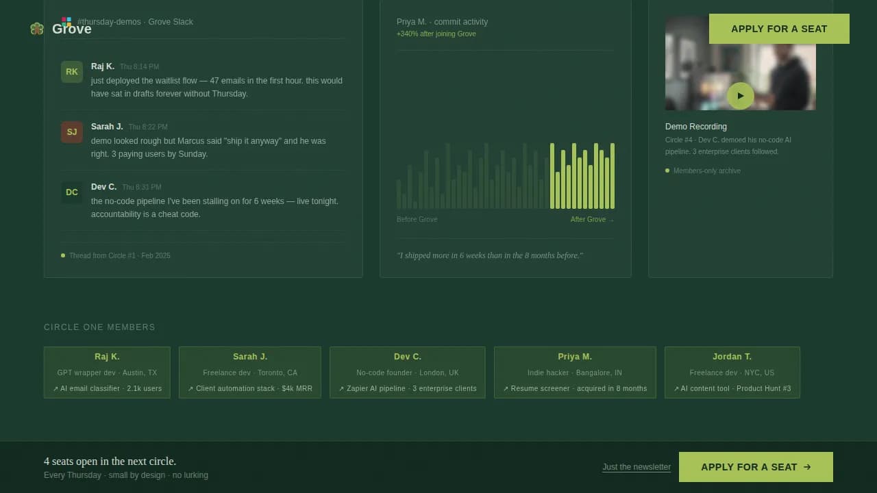 AI Builders Community Professional Website Template