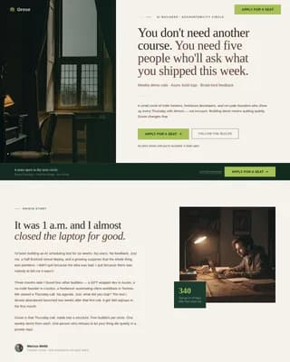 AI Builders Community Professional Website Template