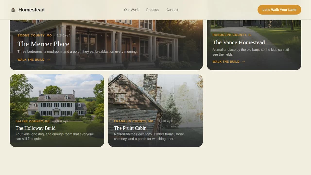 Single Family Home Construction Professional Website Template