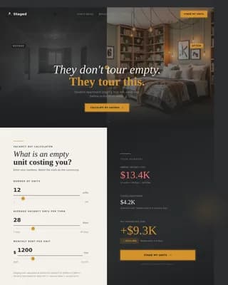 Student Housing Real Estate Pricing Website Template