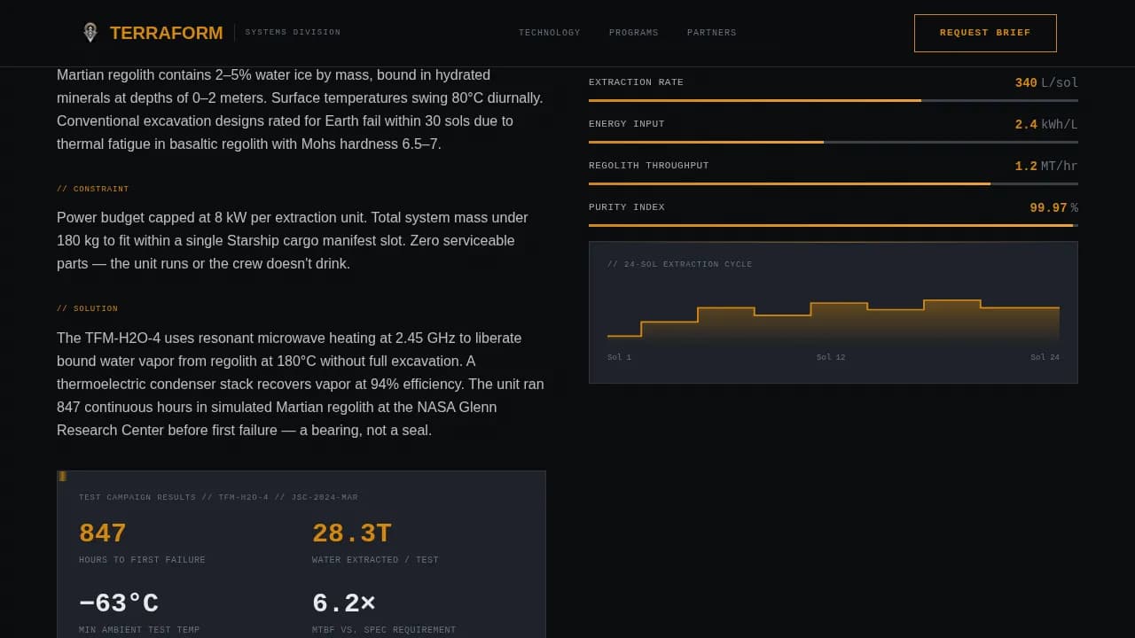 Space & Advanced Aerospace Portfolio Website Template