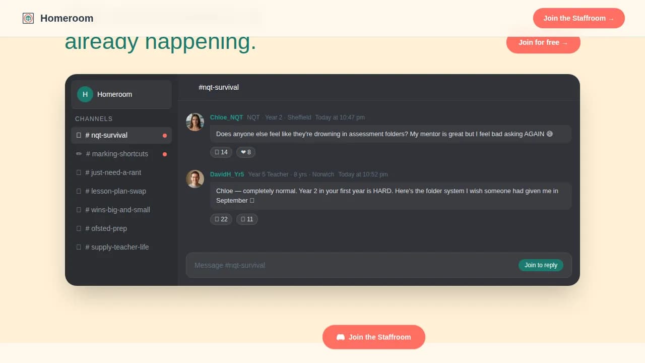 Teachers & Educators Community Professional Website Template
