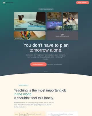 Teachers & Educators Community Professional Website Template