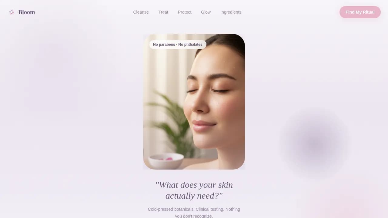 Beauty & Cosmetics Brand Blog Website Template