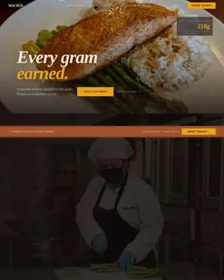 Macros — High Performance Nutrition Landing Page Template