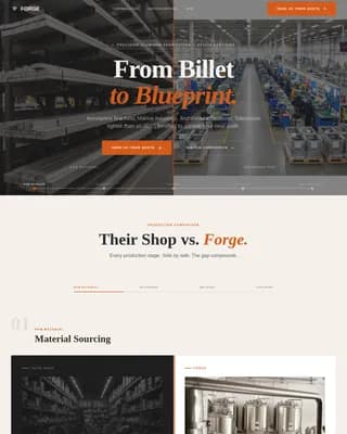 Metal & Steel Fabrication Comparison Website Template