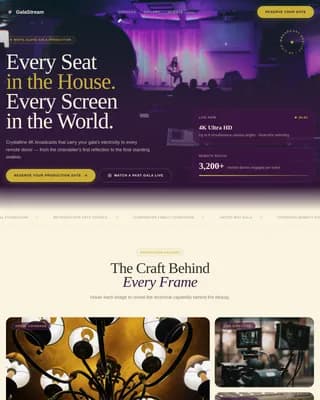 Charity Gala Event Booking Website Template
