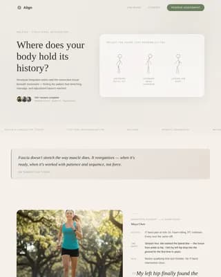Wellness Modalities Booking Website Template