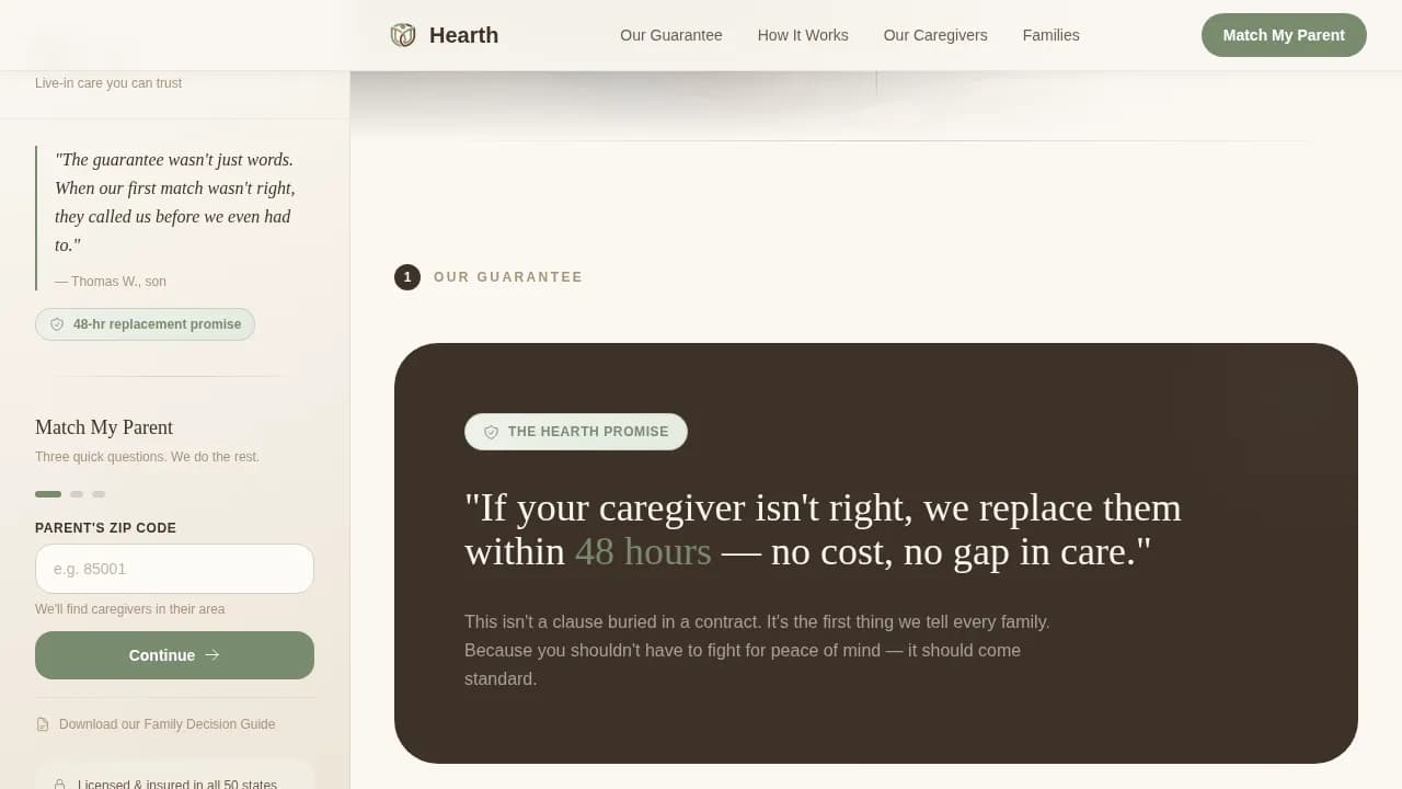 Home Care Agency Professional Website Template