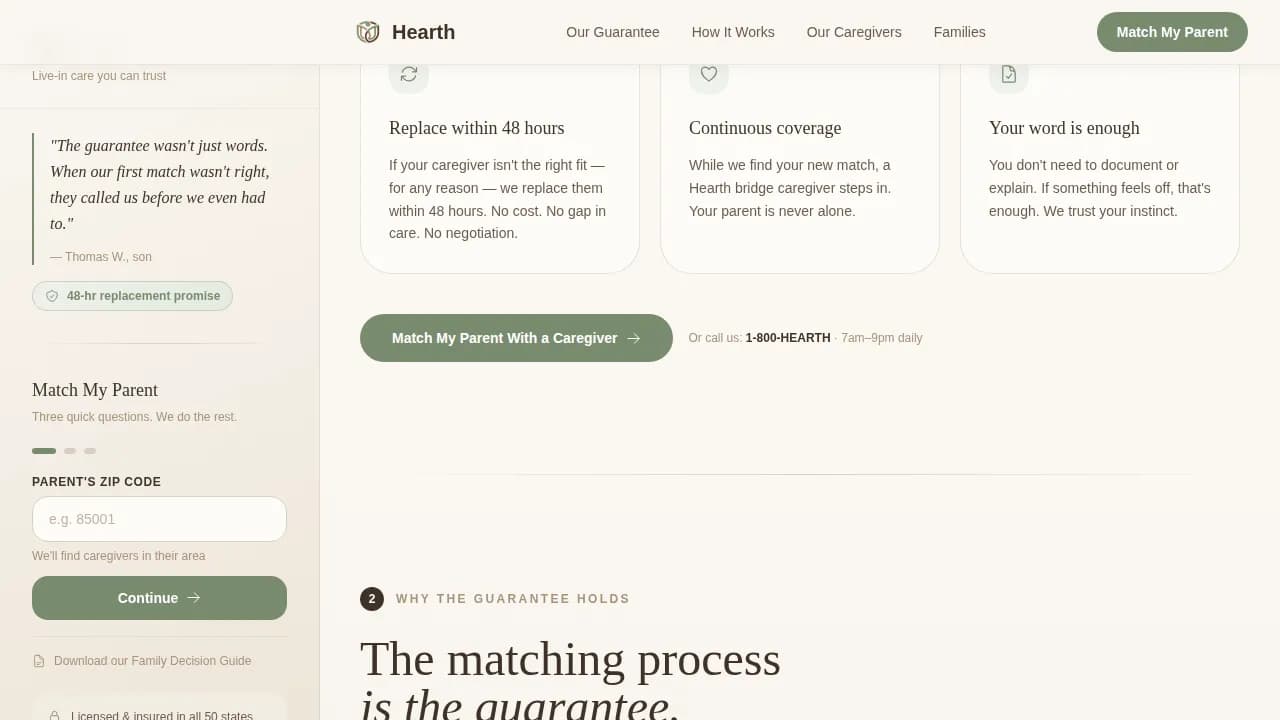 Home Care Agency Professional Website Template