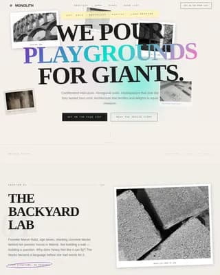 Brutalist Architecture Pre-Launch Website Template