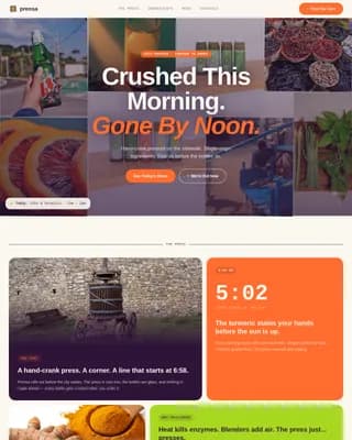 Street Food & Market Stall Professional Website Template