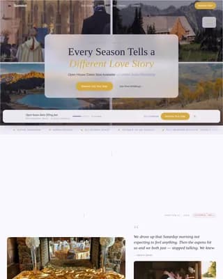Wedding Venue Booking Website Template