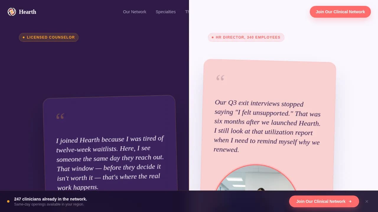 Employee Wellness & Benefits Reviews Website Template
