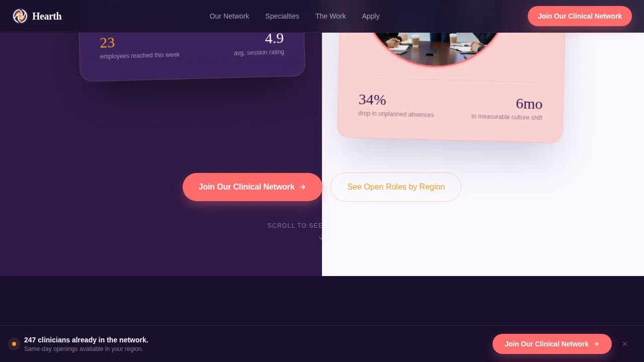 Employee Wellness & Benefits Reviews Website Template