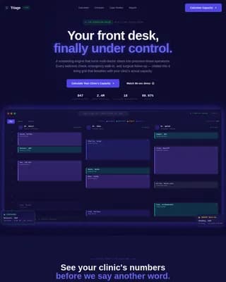 Veterinary Software Appointment Booking Website Template