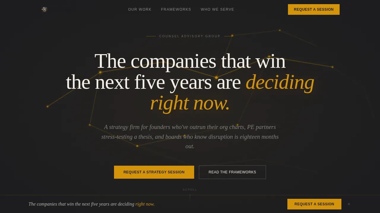 Consulting & Advisory Blog Website Template