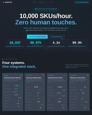 Warehouse & Distribution Careers Website Template