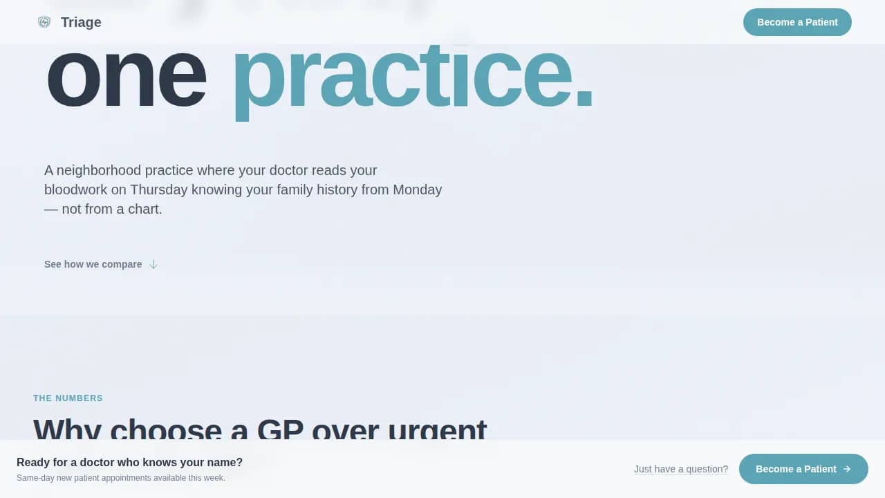 Advanced General Practitioner Appointment Booking Website Template