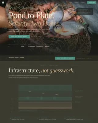 Hatchery — Sustainable Aquaculture Landing Page Template