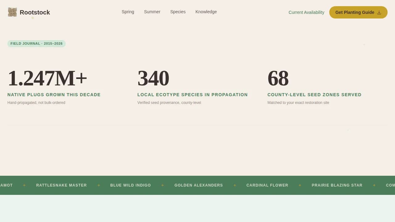 Advanced Nursery & Plant Farm Portfolio & Case Study Website Template