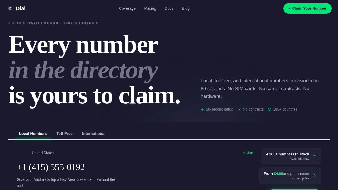 Business Communication Cost Calculator Website Template