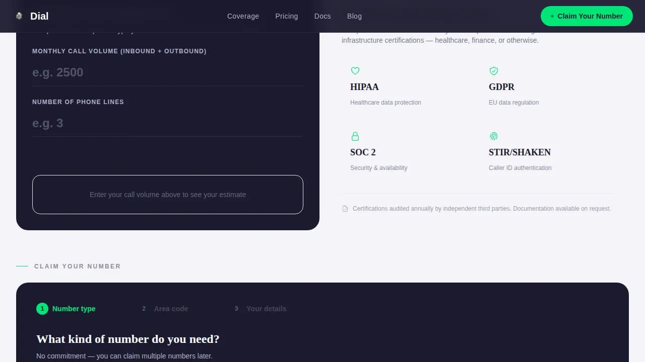 Business Communication Cost Calculator Website Template
