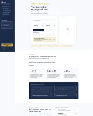 Specialist Retiree Insurance Cost Estimator Website Template