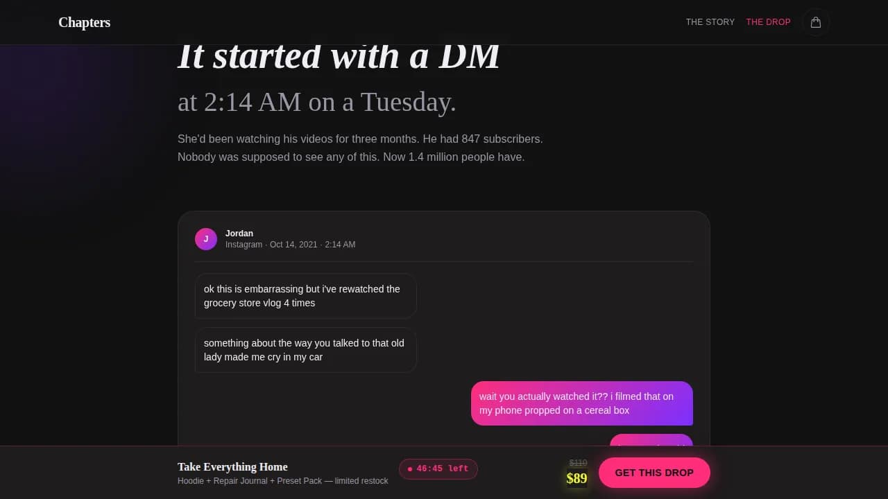 Content Creator Professional Website Template