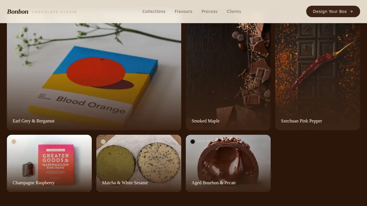 Chocolate & Confectionery Professional Website Template