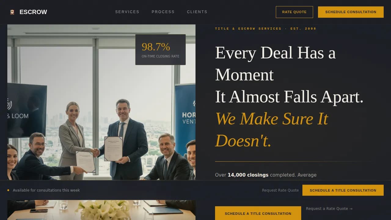 Real Estate & Property Law Booking Website Template