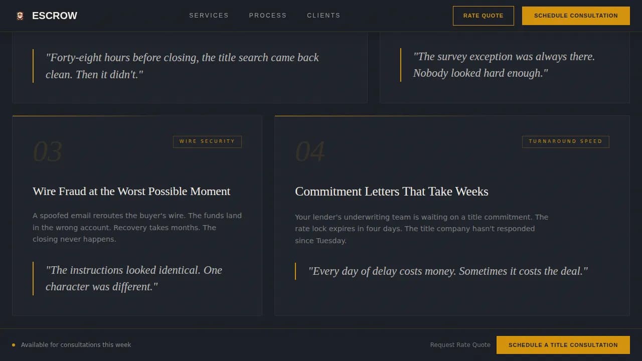 Real Estate & Property Law Booking Website Template