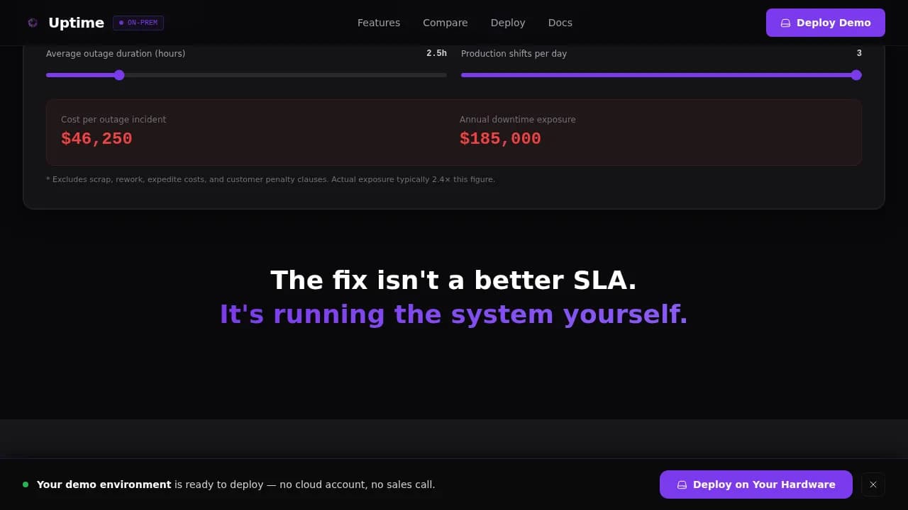 Self-Hosted Enterprise Software Professional Website Template